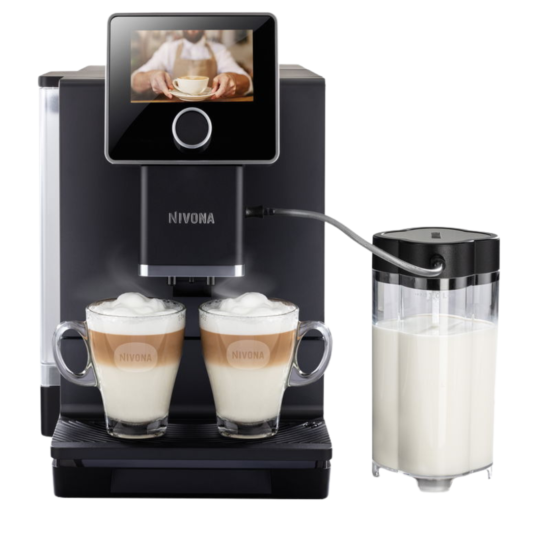 Al het gemak dat je je maar kunt wensen: met de 9-serie haal je hoogwaardige volautomatische koffiemachines in huis die niets te wensen overlaten. De NICR 970 en NICR 960 beschikken naast een groot 5'' touch display en het innovatieve NIVONA bedieningsconcept ook over Aroma Pre-Select. Met de NIVONA app kun je de optimale instellingen voor de koffievariëteiten direct overzetten, gemaakt en aanbevolen door onze barista. Haal het beste uit elke koffieboon met alle functies van de aromatechnologie.