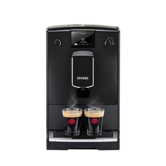 Ontdek de Nivona NICR 690 met stijlvol zwart design en de unieke EASY SPUMATORE melkschuimer. Geniet van een gepersonaliseerde koffie-ervaring met aanpasbare sterkte, hoeveelheid en temperatuur. Deze machine biedt automatische reiniging, ECO-modus en een gebruiksvriendelijk TFT-kleurenscherm.