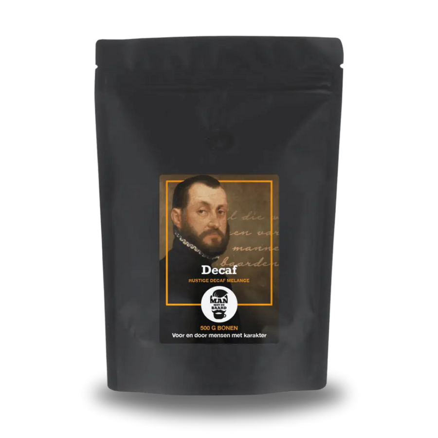 Decaf koffiebonen | Versgebrand cafeïnevrij – Ambachtelijk gebrand | Man met de Baard