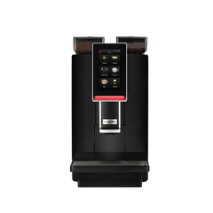 De Dr. Coffee Minibar koffiemachine, uitbreidbaar met een aparte melkkoelkast voor cappuccino's en lattes met verse melk. Ook voorzien van een extra instantcanister voor bijvoorbeeld chocolademelk met cacaopoeder. Heeft een metalen 21 grams portafilter voor twee koffies tegelijk en een voorinfusie-optie voor een betere koffie-extractie.