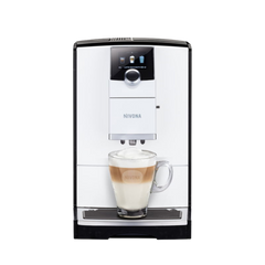 Zwart op wit: de NICR 796 combineert een helder design en is een blikvanger in elke keuken. Zoals alle modellen in de 7-serie maakt hij cappuccino en latte macchiato met één druk op de knop. Het melksysteem is eenvoudig te reinigen voor nog meer genietmomenten. Haal het plezier van Italië in huis.