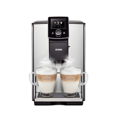 Wie wil er nu niet genieten van een goede cappuccino in gezelschap? Ontspan en geniet van het unieke melkschuim. Met onze 8-serie maak je cappuccino en latte macchiato voor twee kopjes met één druk op de knop. Met de smaakeigenschappen haal je nog meer uit je favoriete koffiebonen. Eenvoudig en intuïtief, alsof er een kleine barista voor je aan het werk is. En met de NICR 825 met roestvrijstalen voorkant.