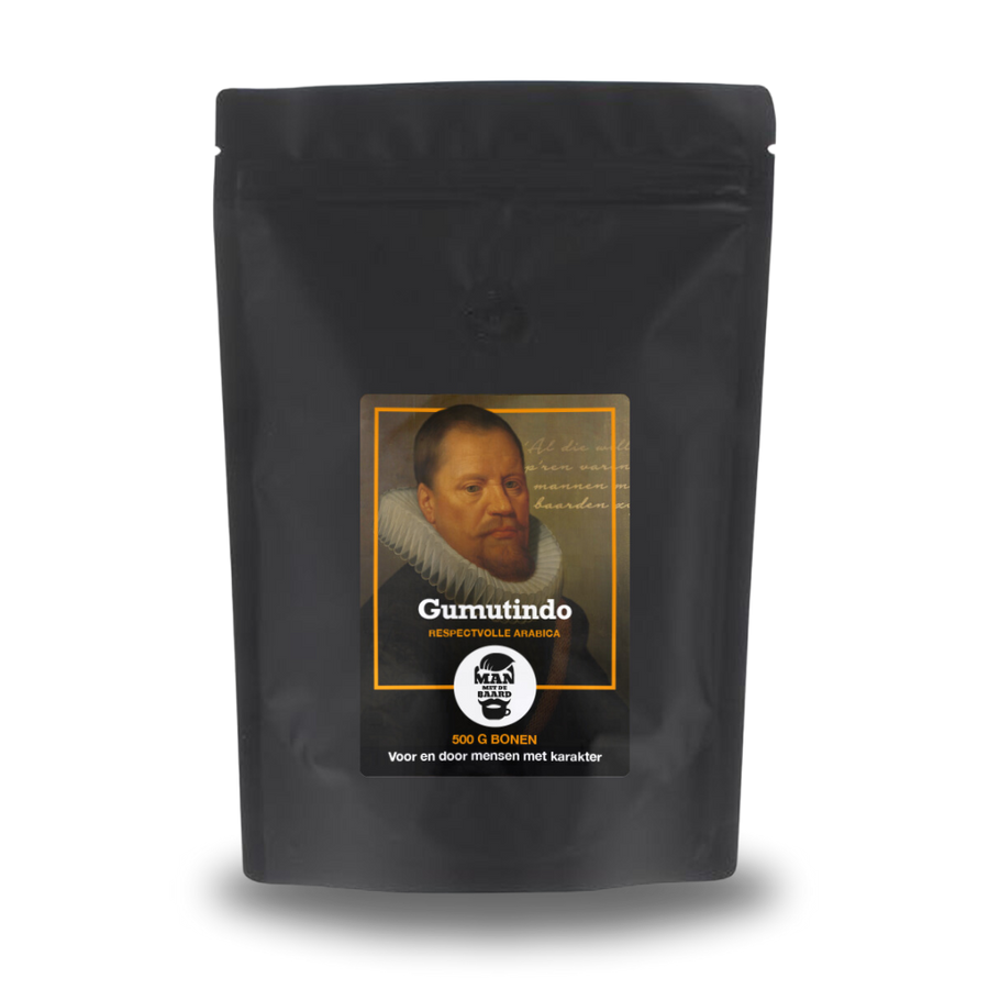 Gumutindo | Zoete Arabica blend Peru & Colombia – Mild en fruitig | Man met de Baard