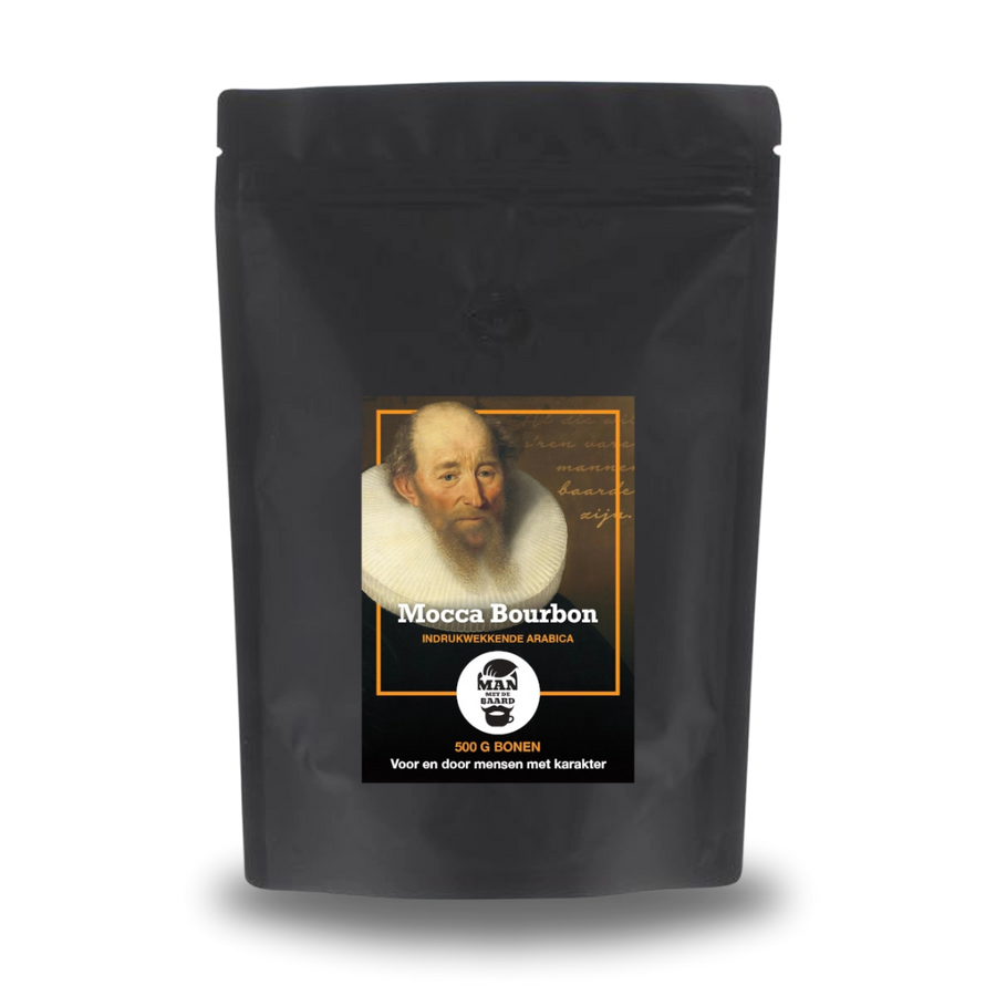 Mocca Bourbon | Arabica blend van Colombia, Peru, Brazilië & Ethiopië | Man met de Baard