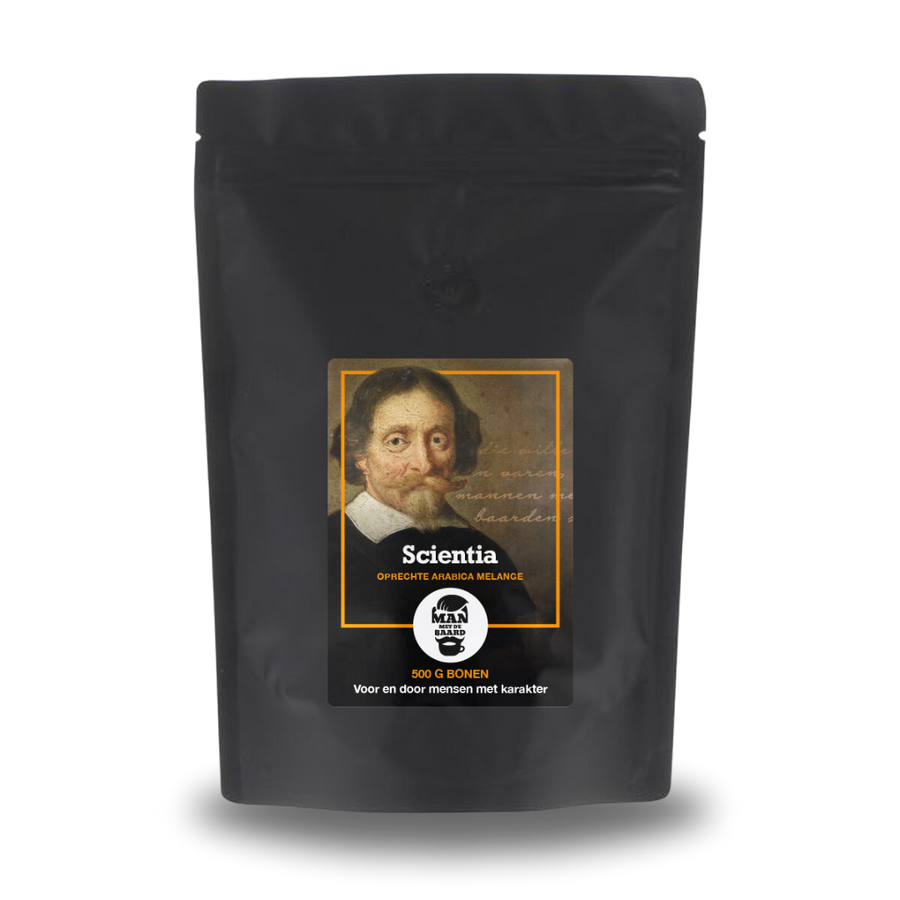 Scientia | Zachte Arabica blend Peru & Brazilië – Mild en fruitig | Man met de Baard